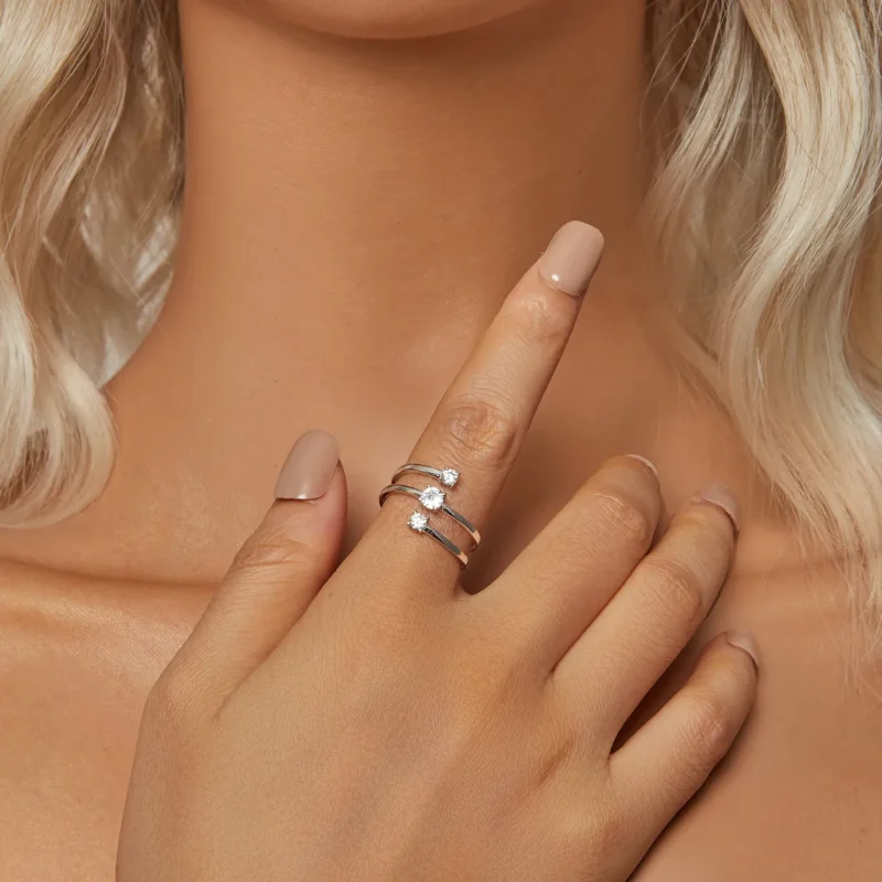 (image for) PANDORA Style Sparkling Wrap Ring - BSR532-E - View 6