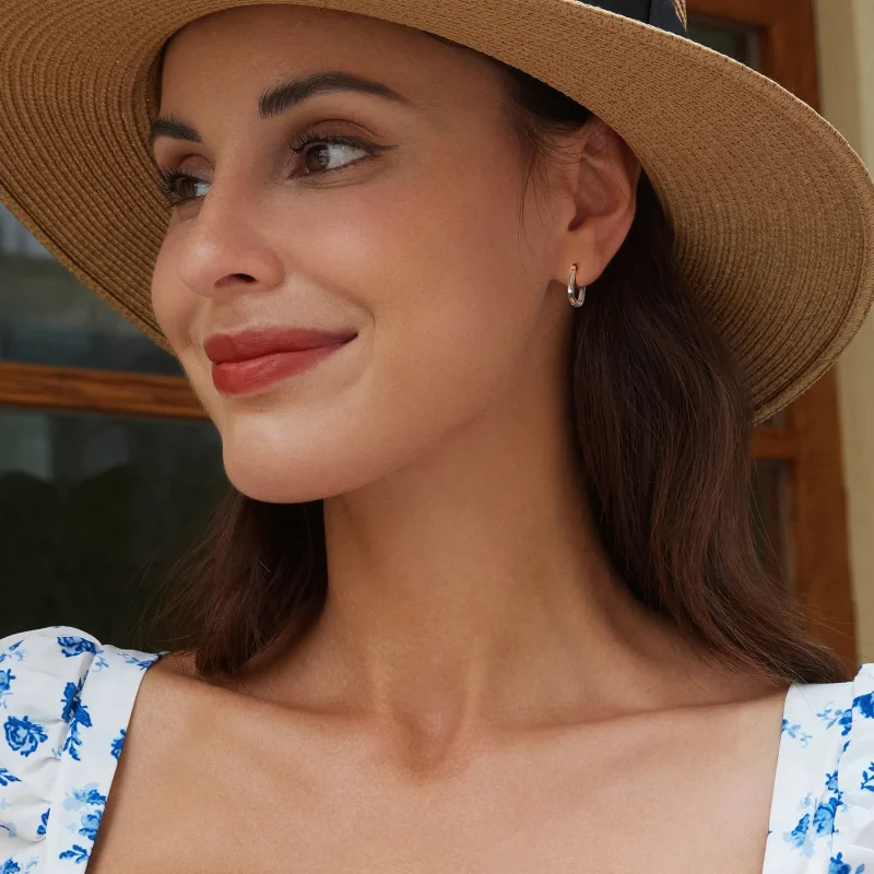 (image for) PANDORA Style Square Earrings - SCE1735 - View 7