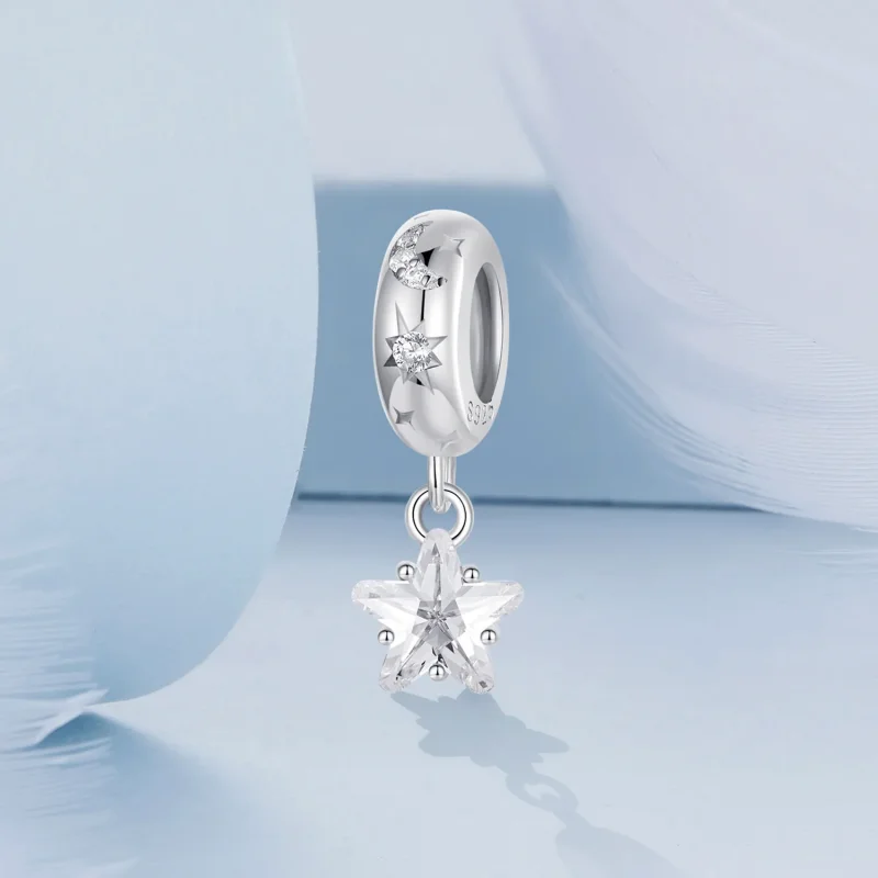 (image for) PANDORA Style Starlight Silicone Spacer Beads - BSC984 - View 2