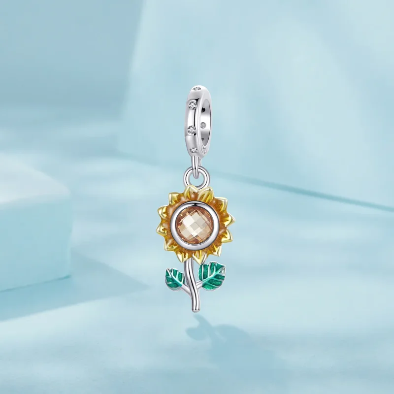 (image for) PANDORA Style Sunflower Hanging Beads - SCX151 - View 2