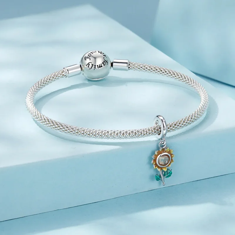 (image for) PANDORA Style Sunflower Hanging Beads - SCX151 - View 3