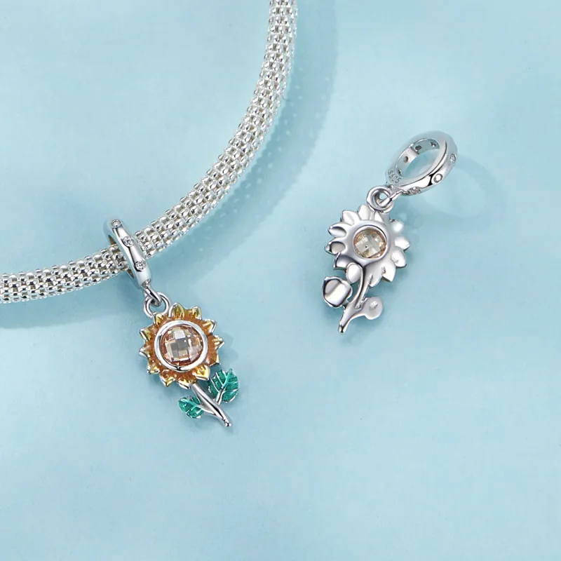 (image for) PANDORA Style Sunflower Hanging Beads - SCX151 - View 4