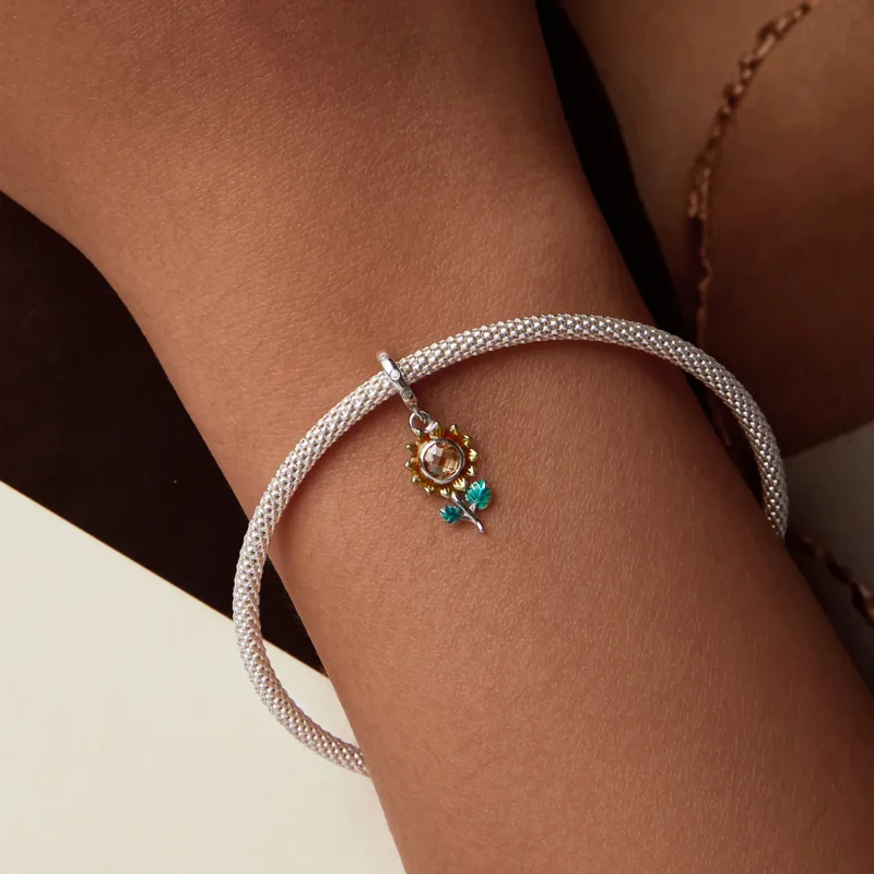 (image for) PANDORA Style Sunflower Hanging Beads - SCX151 - View 6