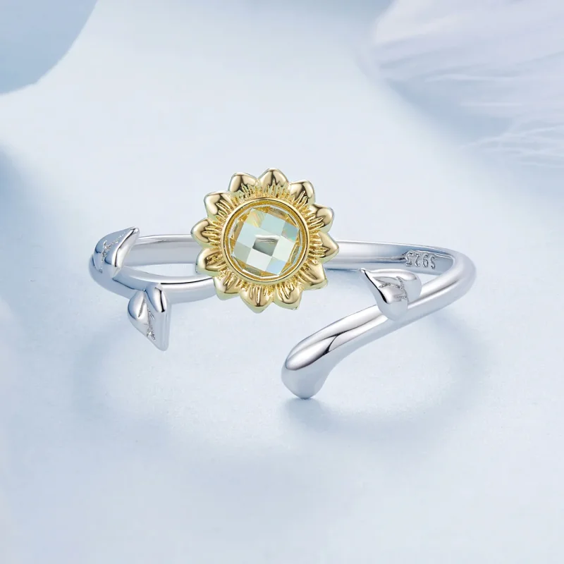 (image for) PANDORA Style Sunflower Ring - BSR549-E - View 3