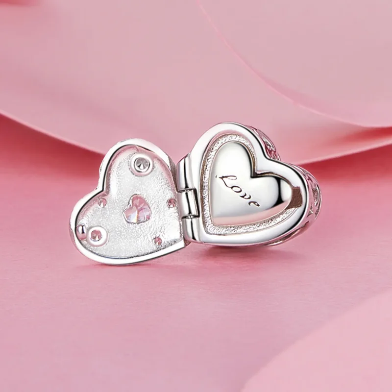 (image for) PANDORA Style Valentine's Day Open And Close Heart Beads - BSC973 - View 4