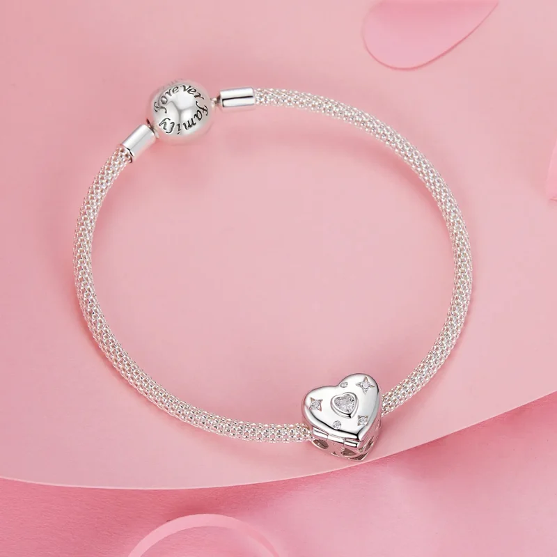 (image for) PANDORA Style Valentine's Day Open And Close Heart Beads - BSC973 - View 6