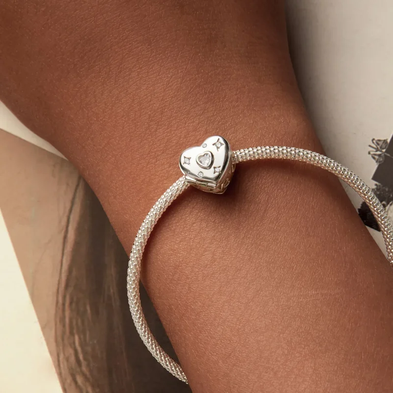 (image for) PANDORA Style Valentine's Day Open And Close Heart Beads - BSC973 - View 9