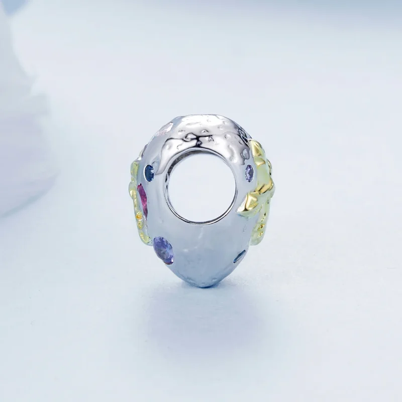 (image for) PANDORA Style Vintage Cross Heart Charm - BSC1006 - View 3