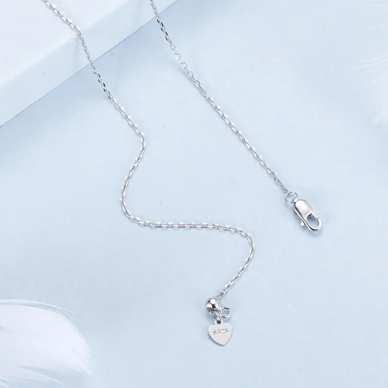 (image for) PANDORA Style Water Drop Tassel Necklace - BSN383 - View 4