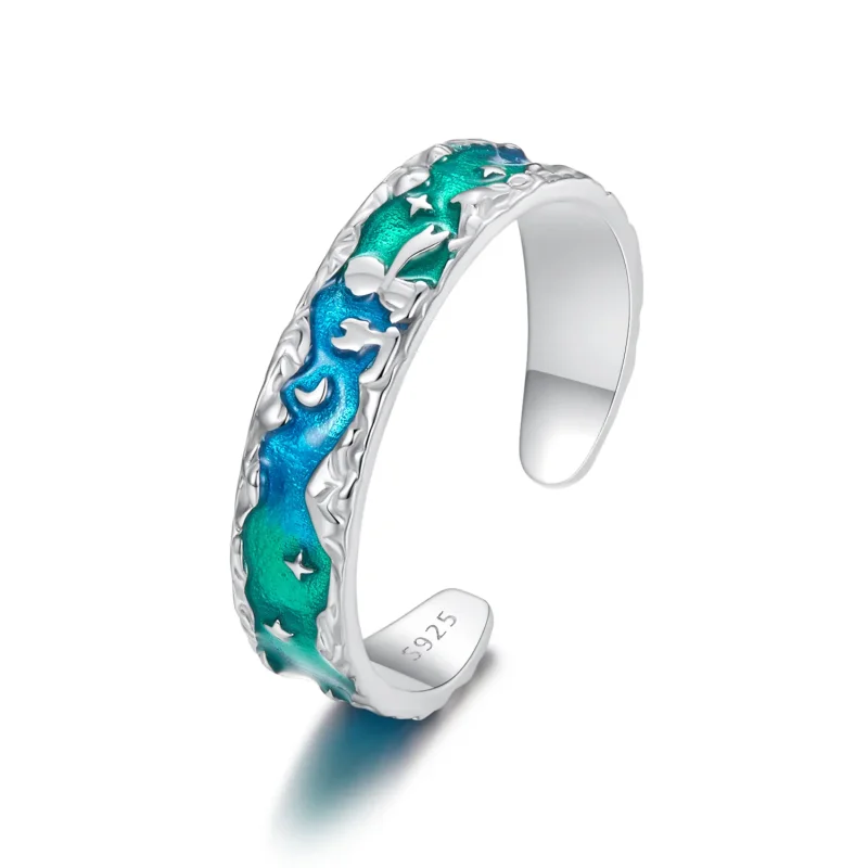 (image for) PANDORA Style Aurora Stars Little Prince and Fox Opening Ring - SCR1021-E - Product Image
