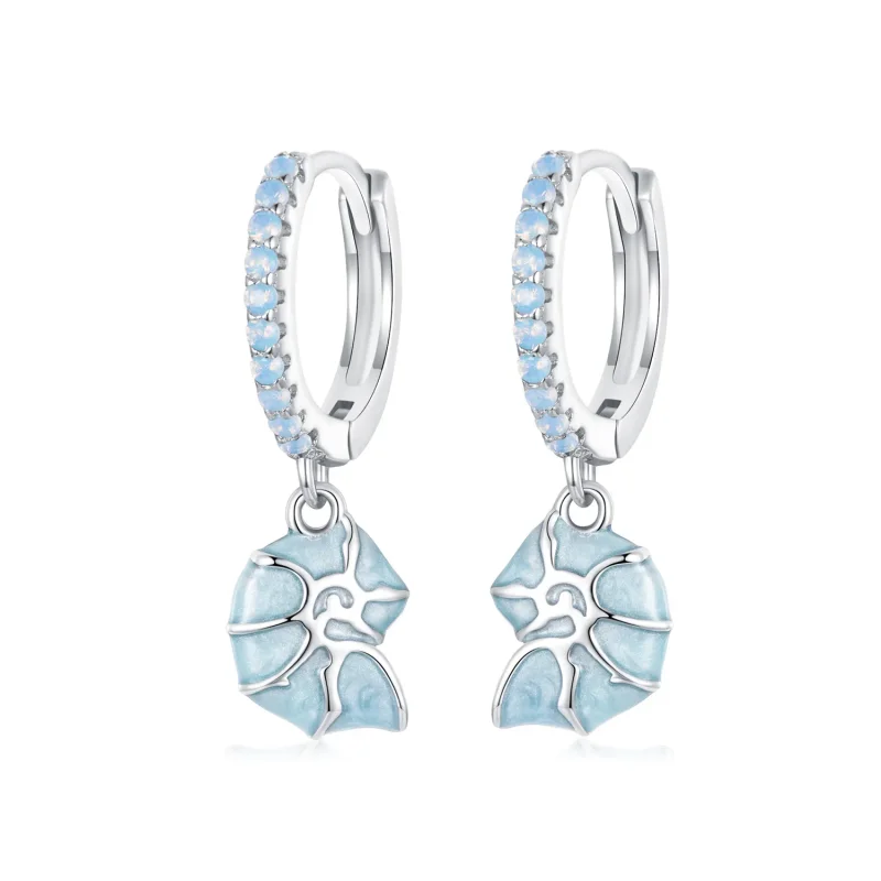 (image for) PANDORA Style Blue conch earrings - BSE1012 - Product Image