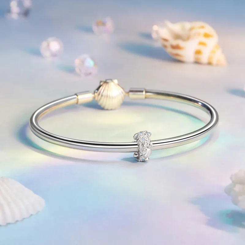 (image for) PANDORA Style Blue Ocean Silicone Spacer charm - BSC1019 - View 5