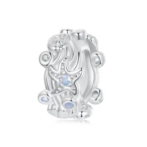 (image for) PANDORA Style Blue Ocean Silicone Spacer charm - BSC1019