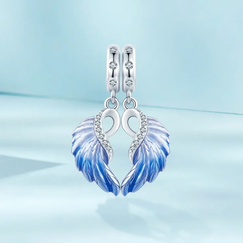 (image for) PANDORA Style Blue Wings Double Pendant - SCC2781 - View 2