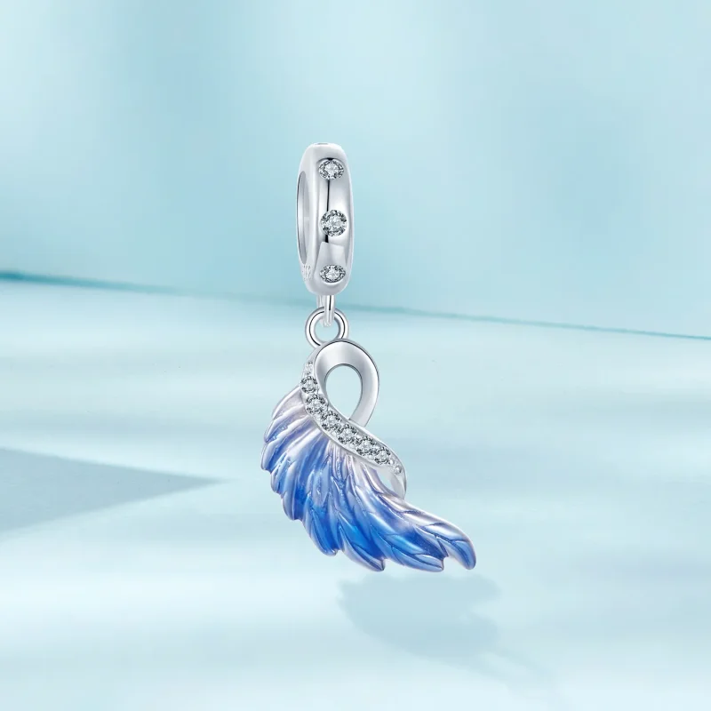 (image for) PANDORA Style Blue Wings Double Pendant - SCC2781 - View 6