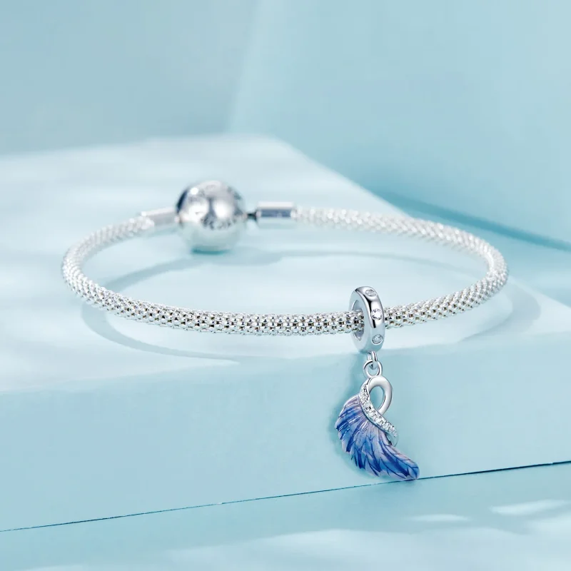 (image for) PANDORA Style Blue Wings Double Pendant - SCC2781 - View 7