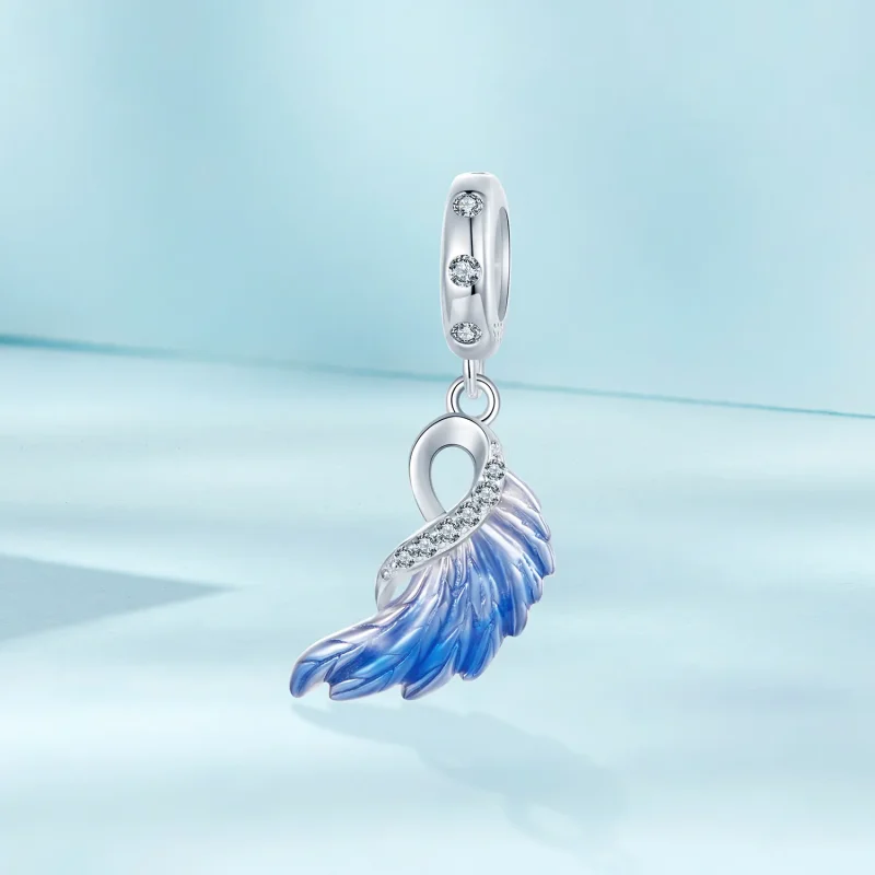 (image for) PANDORA Style Blue Wings Double Pendant - SCC2781 - View 8