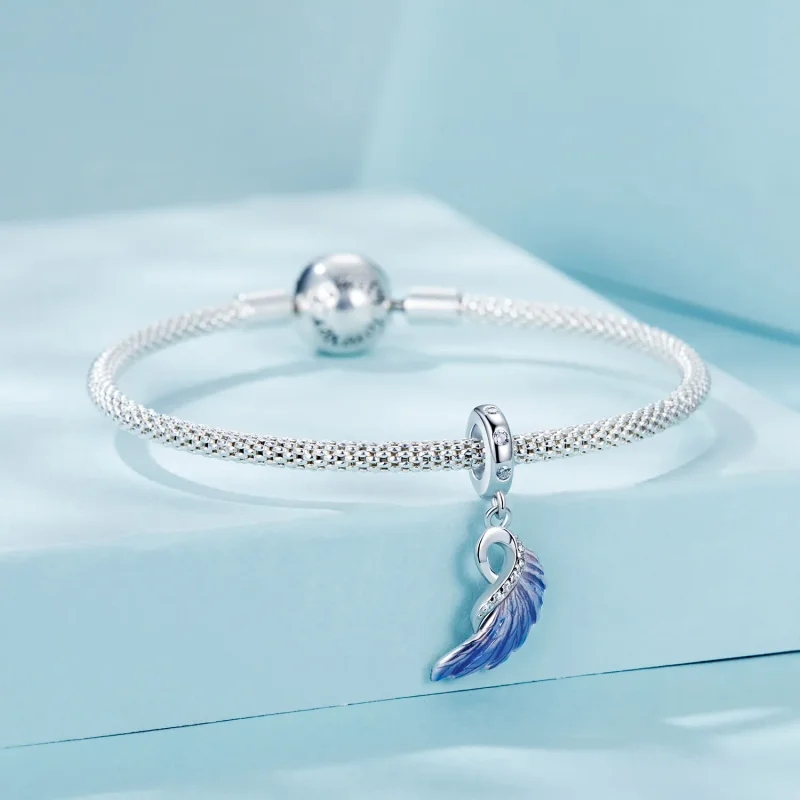 (image for) PANDORA Style Blue Wings Double Pendant - SCC2781 - View 9