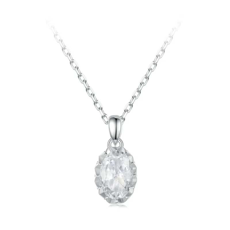 (image for) PANDORA Style Brilliant Beauty 1ct Moissanite Necklace (with one certificate) - MSN035 - Product Image