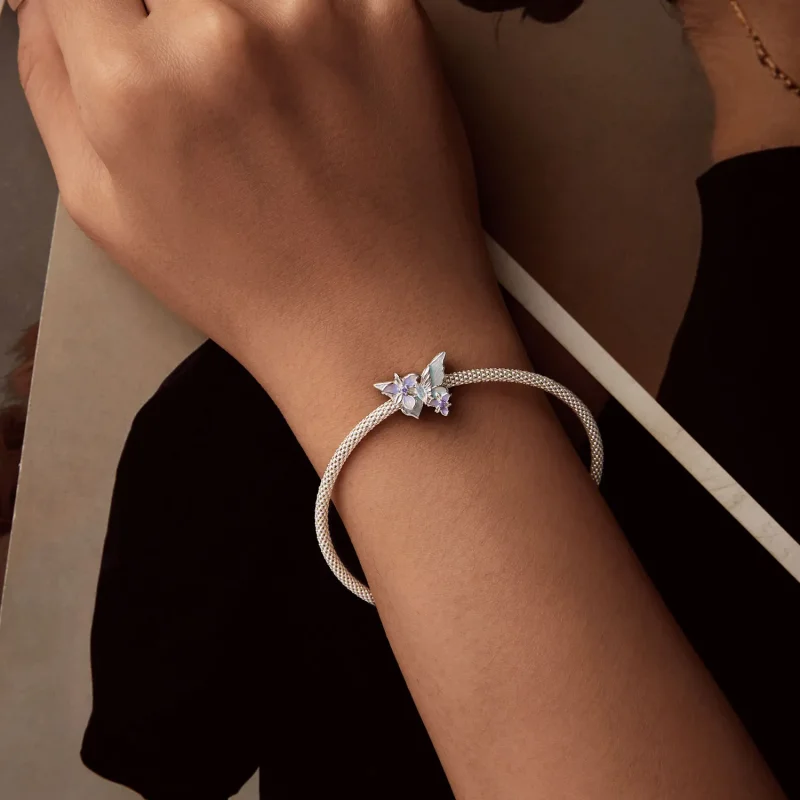 (image for) PANDORA Style Butterfly Iris charm - BSC1030 - View 6