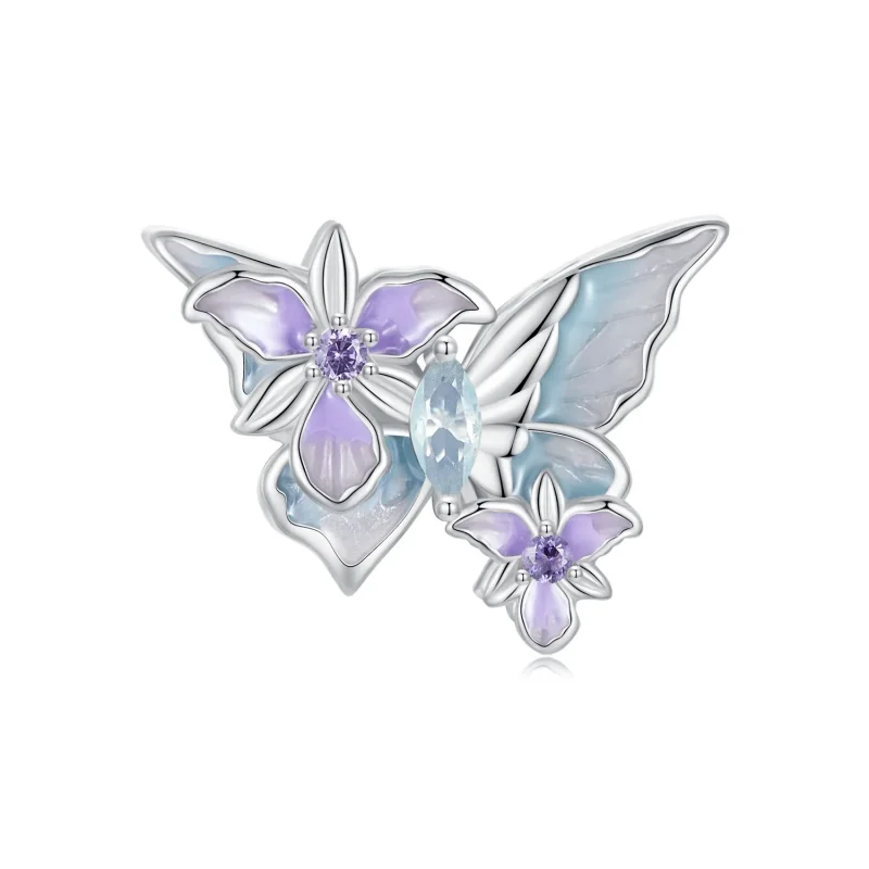 (image for) PANDORA Style Butterfly Iris charm - BSC1030 - Product Image