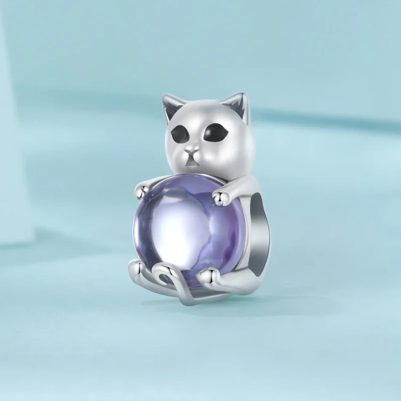 (image for) PANDORA Style Cat lucky stone charm - SCC2796 - View 2