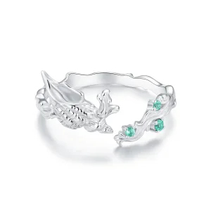 (image for) PANDORA Style Conch shell Open Ring - BSR554-E