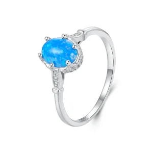 (image for) PANDORA Style Crown Blue Opal Ring - BSR564
