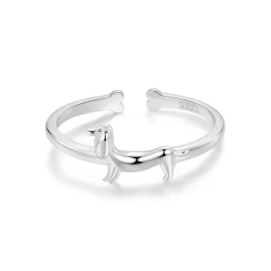 (image for) PANDORA Style Dachshund Ring - SCR1029-E