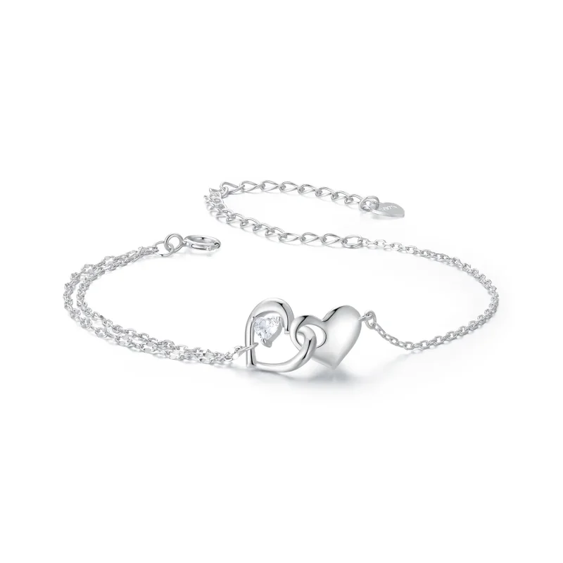 (image for) PANDORA Style Double Heart Bracelet - BSB178 - Product Image