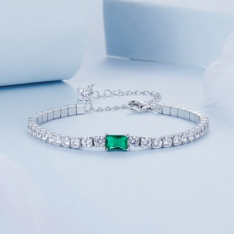 (image for) PANDORA Style Elegant Emerald Bracelet - BSB179 - View 3