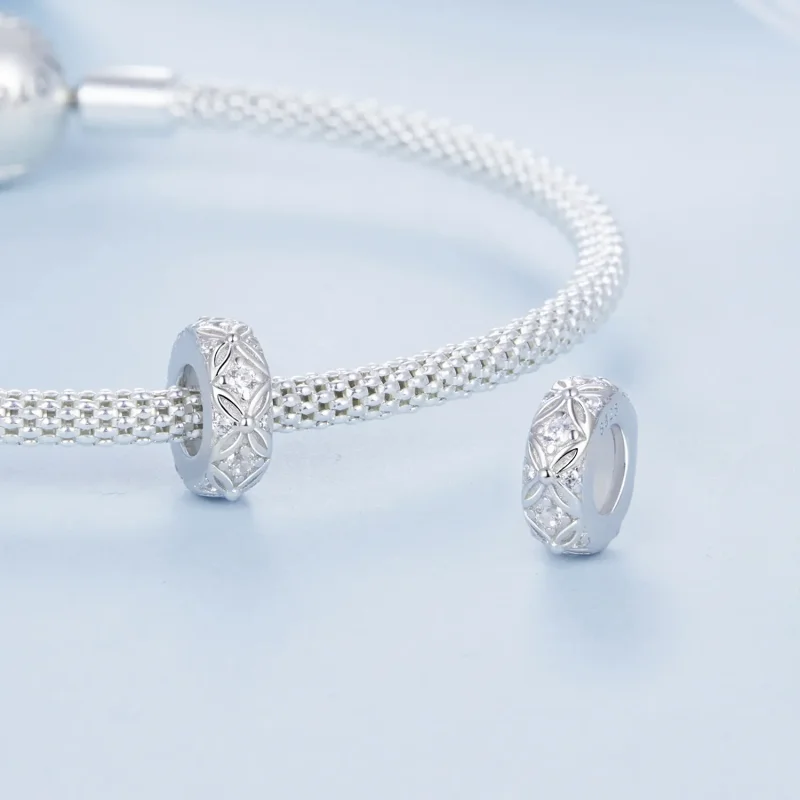 (image for) PANDORA Style Embossed pattern silicone spacer charm - BSC1011 - View 4