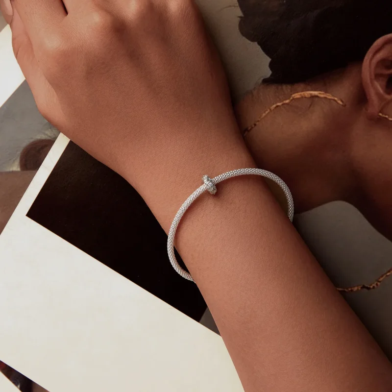 (image for) PANDORA Style Embossed pattern silicone spacer charm - BSC1011 - View 6