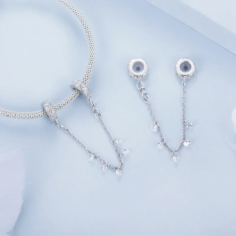 (image for) PANDORA Style Embossed silicone safety chain - BSC1012 - View 4