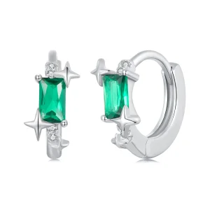 (image for) PANDORA Style Emerald Star Earrings - BSE1036
