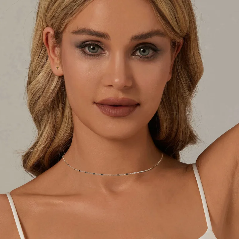 (image for) PANDORA Style Exquisite sparkling basic necklace - SCA030 - View 6