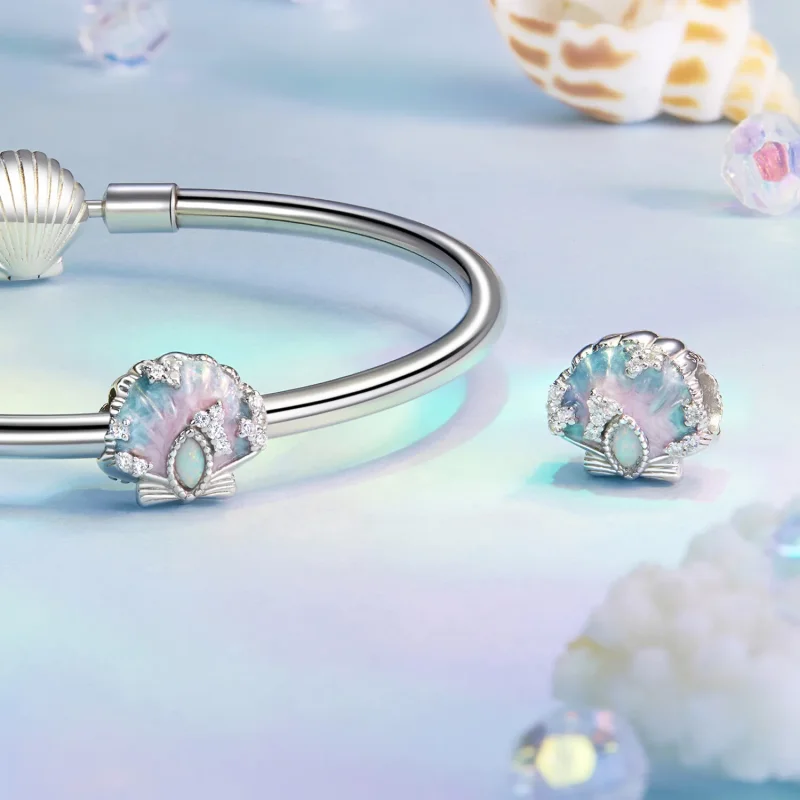 (image for) PANDORA Style Fantasy colorful shell charm - BSC1017 - View 4