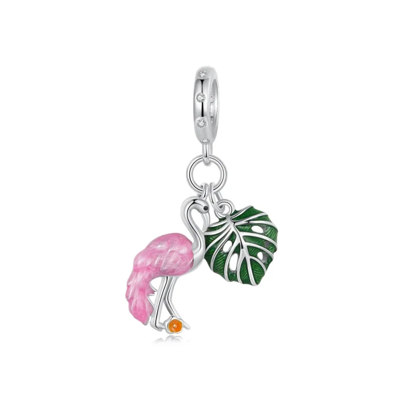 (image for) PANDORA Style Flamingo Tortoise Leaf charm - SCC2830 - Product Image