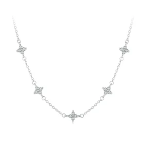 (image for) PANDORA Style Four-leaf clover and star necklace - BSN394