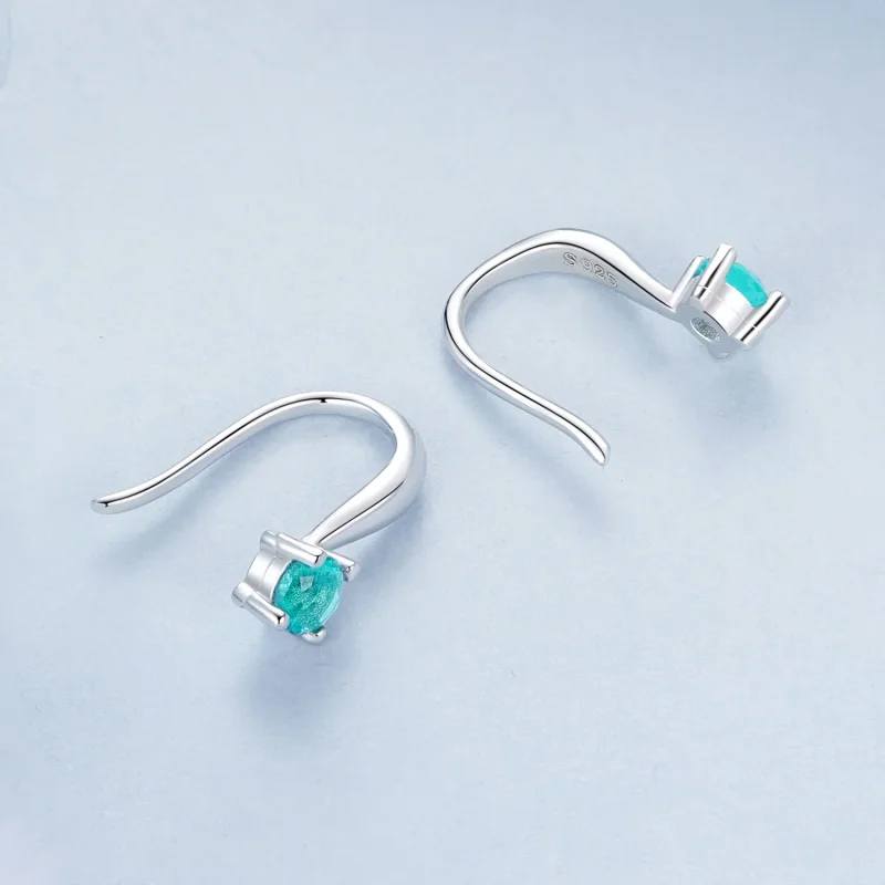 (image for) PANDORA Style Green ear hooks - BSE1029 - View 4