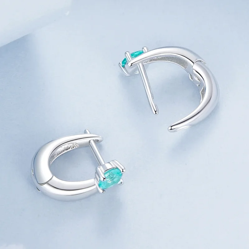 (image for) PANDORA Style Green earrings - BSE1030 - View 4