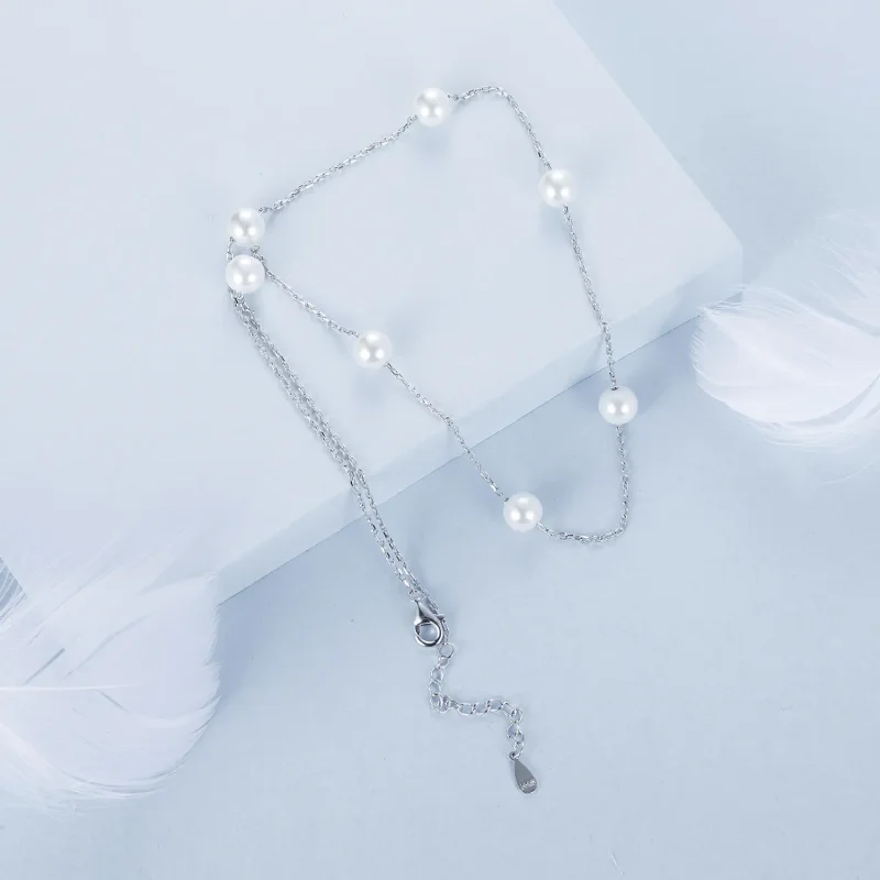 (image for) PANDORA Style Gypsophila Necklace - BSN389 - View 4