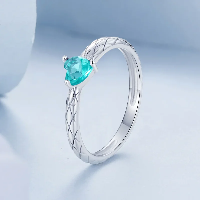 (image for) PANDORA Style Heart diamond pattern ring - BSR563 - View 2