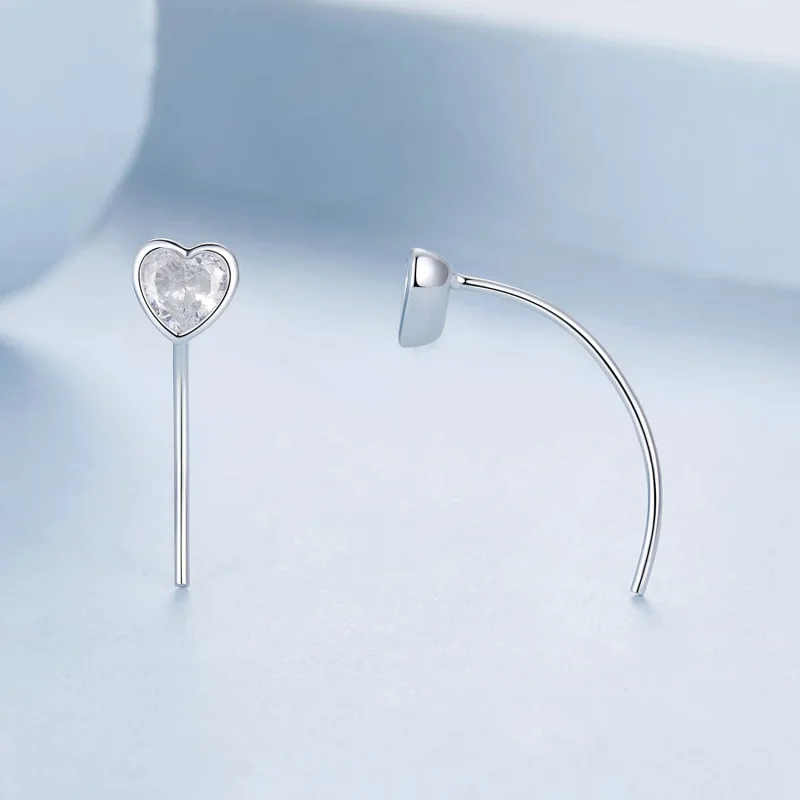 (image for) PANDORA Style Heart earrings - BSE1003 - View 2