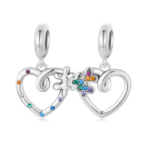 (image for) PANDORA Style Heart puzzle pendant - SCC2774