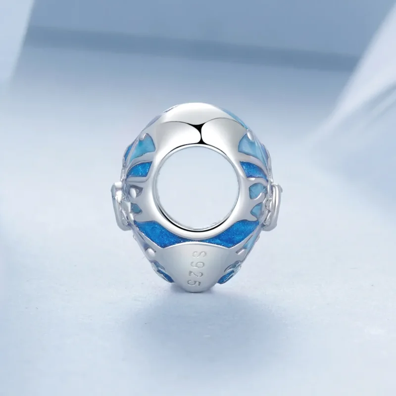 (image for) PANDORA Style Heart shaped cross charm - BSC1024 - View 3