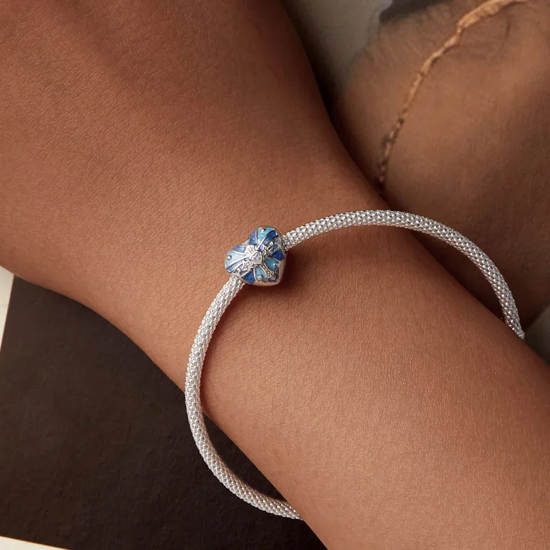 (image for) PANDORA Style Heart shaped cross charm - BSC1024 - View 7