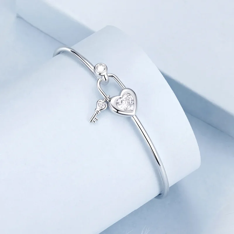 (image for) PANDORA Style Heart-Shaped Interlocking Bracelet - BSB170 - View 2