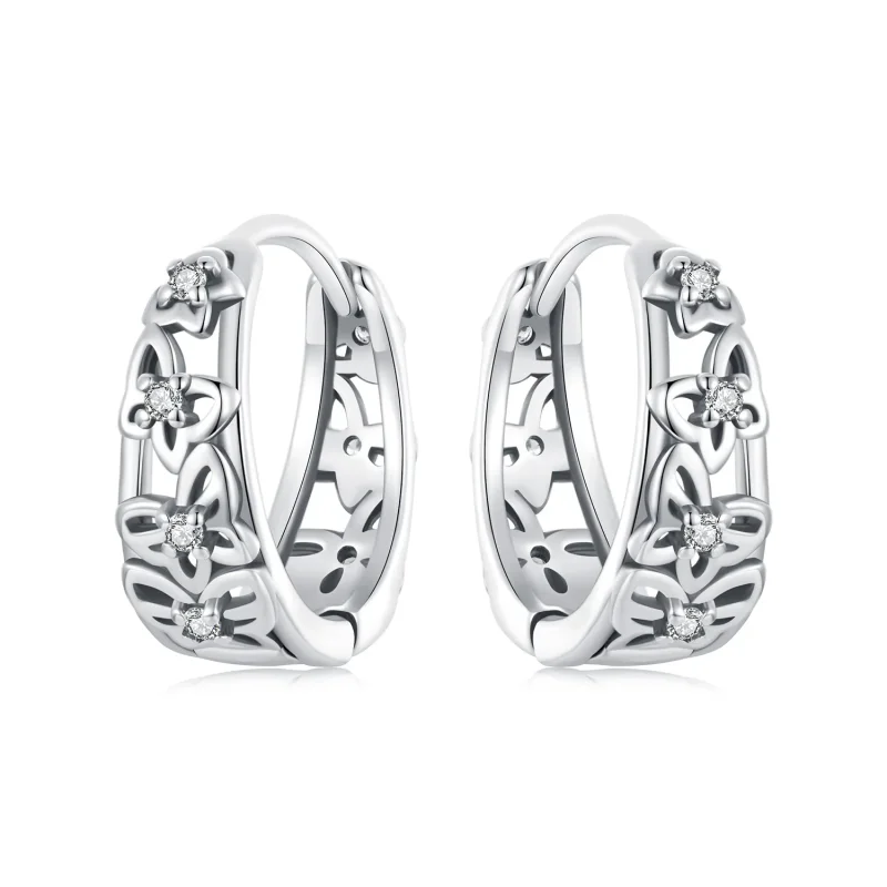 (image for) PANDORA Style Hollow butterfly earrings - SCE1746 - Product Image