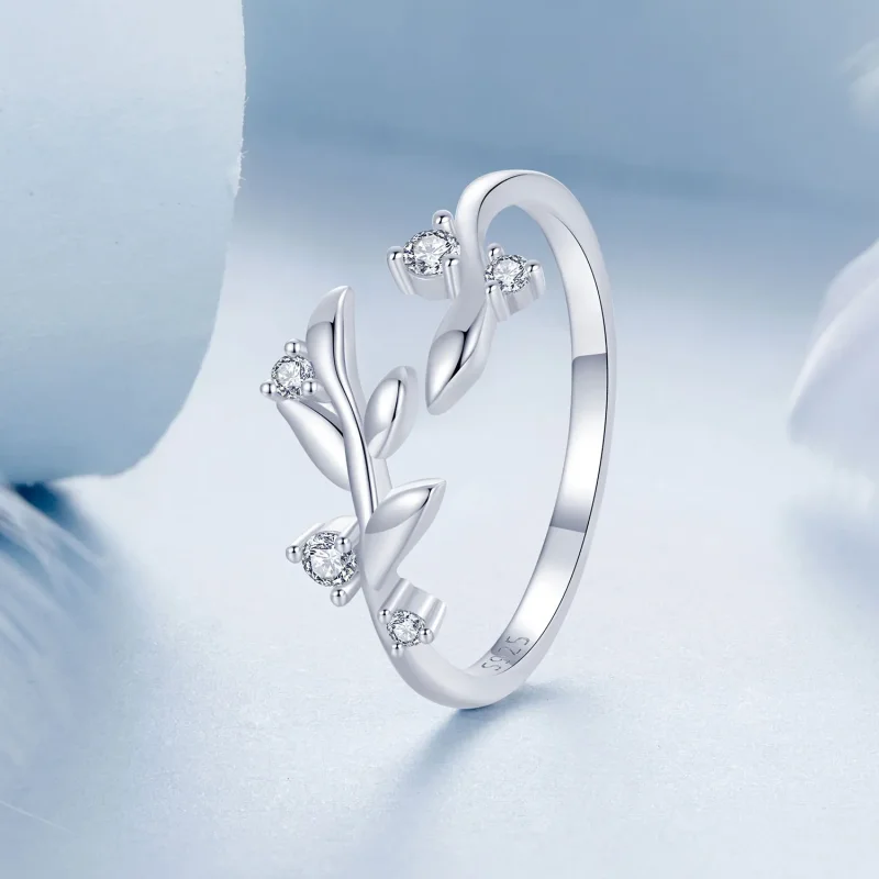 (image for) PANDORA Style Leaf Ring - BSR562-E - View 2